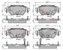 COMLINE ADB31504 - PASTILLAS FRENO