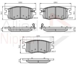 COMLINE ADB31519 - PASTILLAS FRENO