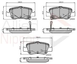 COMLINE ADB31572 - PASTILLAS FRENO