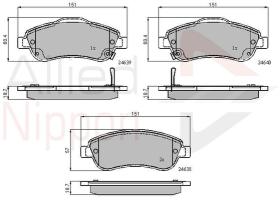 COMLINE ADB31705 - PASTILLAS FRENO