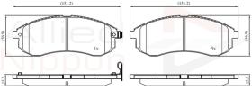 COMLINE ADB31749 - PASTILLAS FRENO