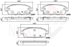 COMLINE ADB32024 - PASTILLAS FRENO