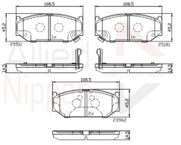 COMLINE ADB32245 - PASTILLAS FRENO