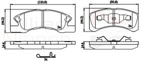 COMLINE ADB32249 - PASTILLAS FRENO