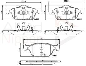 COMLINE ADB32284 - PASTILLAS FRENO