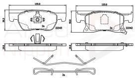 COMLINE ADB32306 - PASTILLAS FRENO