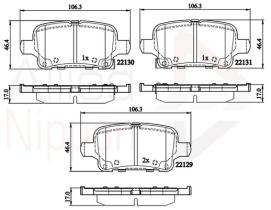 COMLINE ADB32307 - PASTILLAS FRENO