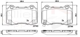 COMLINE ADB32308 - PASTILLAS FRENO