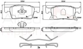 COMLINE ADB32309 - PASTILLAS FRENO