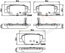 COMLINE ADB32323 - PASTILLAS FRENO