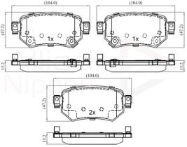 COMLINE ADB32386 - PASTILLAS FRENO