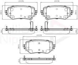 COMLINE ADB32458 - PASTILLAS FRENO