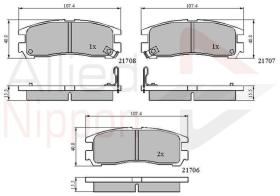 COMLINE ADB3468 - PASTILLAS FRENO