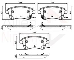 COMLINE ADB36047 - PASTILLAS FRENO