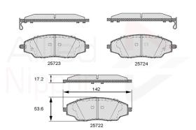 COMLINE ADB36083 - PASTILLAS FRENO