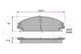 COMLINE ADB36086 - PASTILLAS FRENO