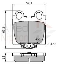 COMLINE ADB3836 - PASTILLAS FRENO