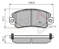 COMLINE ADB4129 - PASTILLAS FRENO