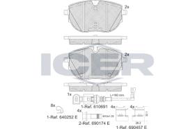 ICER 142399 - PASTILLA FRENO VOLKSWAGEN