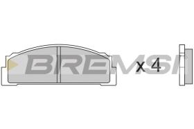 BREMSI BP2001 - B. PADS FIAT, TOYOTA