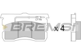 BREMSI BP2017 - B. PADS CITROEN