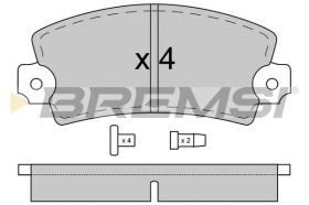 BREMSI BP2018 - B. PADS RENAULT, PEUGEOT, CITROEN