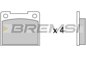 BREMSI BP2019 - B. PADS FORD, LANCIA, VOLVO, TRIUMPH