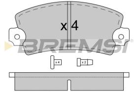 BREMSI BP2026 - B. PADS RENAULT, DACIA