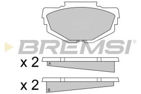 BREMSI BP2040 - B. PADS RILEY, AUSTIN, WOLSELEY