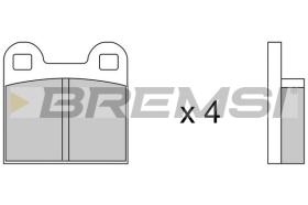 BREMSI BP2042 - B. PADS BMW, NISSAN, OPEL, VW, NSU