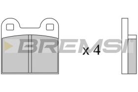 BREMSI BP2047 - B. PADS ALFA ROMEO, SAAB