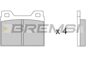 BREMSI BP2062 - B. PADS VOLVO, MITSUBISHI