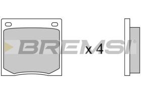 BREMSI BP2070 - B. PADS NISSAN, HONDA