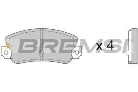 BREMSI BP2074 - B. PADS FIAT, LANCIA, AUTOBIANCHI