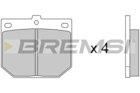 BREMSI BP2078 - B. PADS NISSAN, TOYOTA