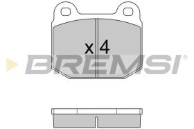 BREMSI BP2085 - B. PADS OPEL, ALFA ROMEO, LOTUS