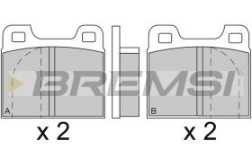 BREMSI BP2088 - B. PADS ALFA ROMEO, FERRARI, PORSCHE