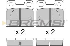 BREMSI BP2090 - B. PADS BMW, OPEL, VW, ALFA ROMEO, NSU