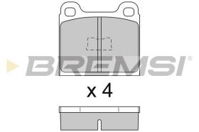 BREMSI BP2091 - B. PADS VW, AUDI, PORSCHE