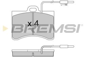 BREMSI BP2092 - B. PADS CITROEN