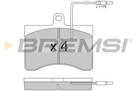 BREMSI BP2094 - B. PADS FIAT, CITROEN