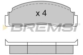 BREMSI BP2104 - B. PADS FORD