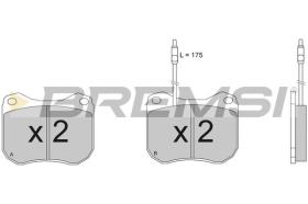 BREMSI BP2118 - B. PADS PEUGEOT, TALBOT