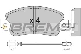 BREMSI BP2127 - B. PADS TALBOT