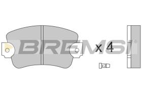 BREMSI BP2132 - B. PADS RENAULT