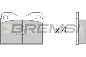 BREMSI BP2135 - B. PADS RENAULT, PEUGEOT, CITROEN