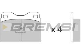 BREMSI BP2136 - B. PADS AUDI, PORSCHE