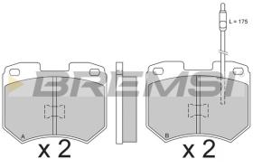 BREMSI BP2141 - B. PADS AUDI