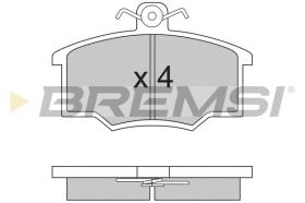 BREMSI BP2143 - B. PADS VOLVO