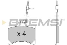 BREMSI BP2148 - B. PADS PEUGEOT, CITROEN